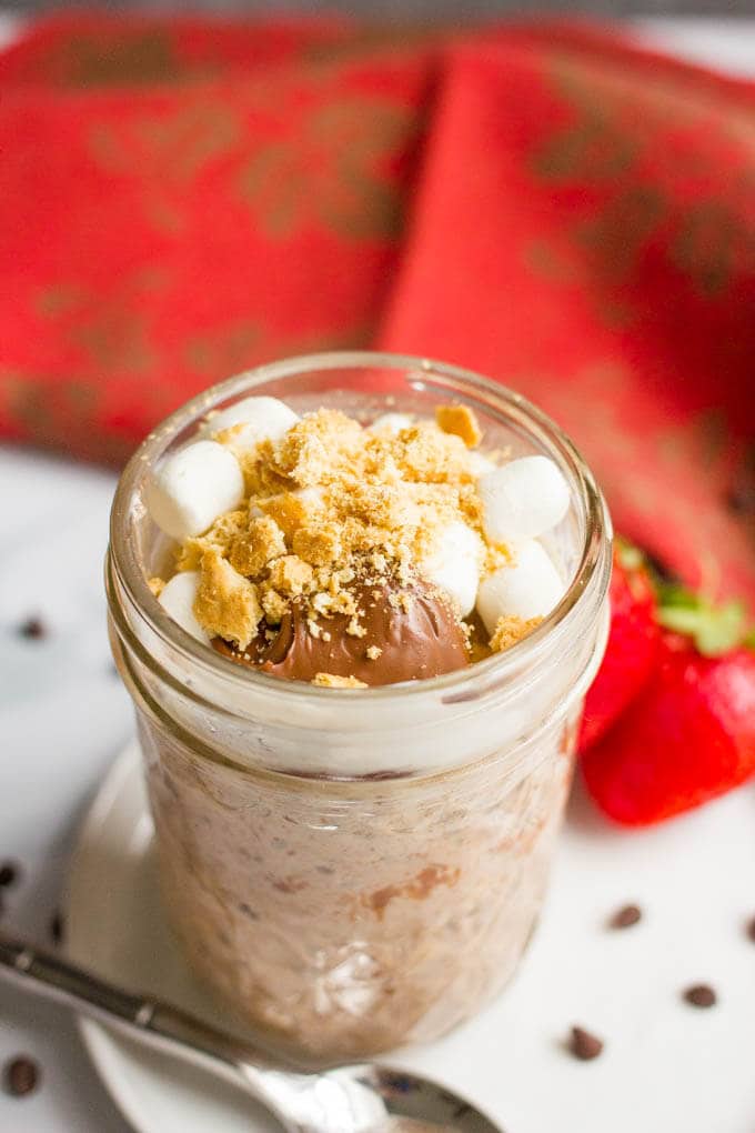 S'mores overnight oats