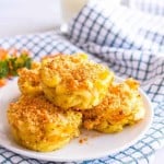 Veggie mac and cheese muffins