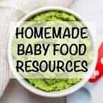 Homemade baby food resources - tons of tips on getting started with making homemade baby food!