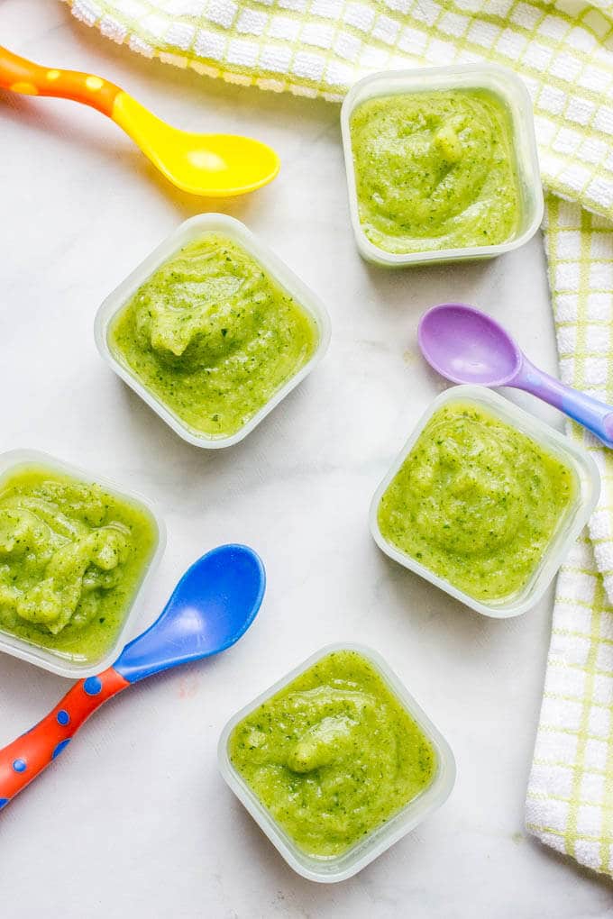 Homemade baby food - how to make zucchini puree