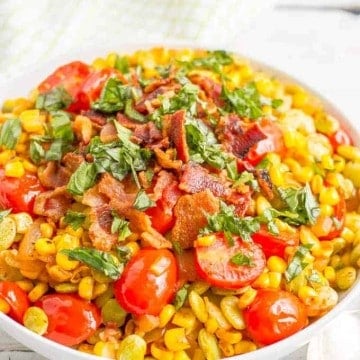 Easy Southern summer succotash ready to serve