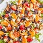 Mixed greens salad with fruit