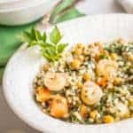 Lemon herb shrimp and veggies {meal kit}