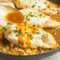 Easy mozzarella baked chicken has just a few simple ingredients but BIG flavor! It’s warm and cheesy, requires just 6 ingredients and is ready in just 25 minutes, making it perfect for a quick dinner everyone will love!