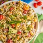 Summer veggie pasta salad
