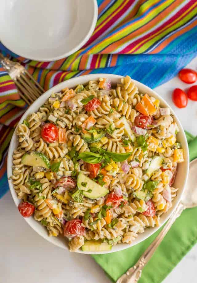 Summer Veggie Pasta Salad - Family Food on the Table