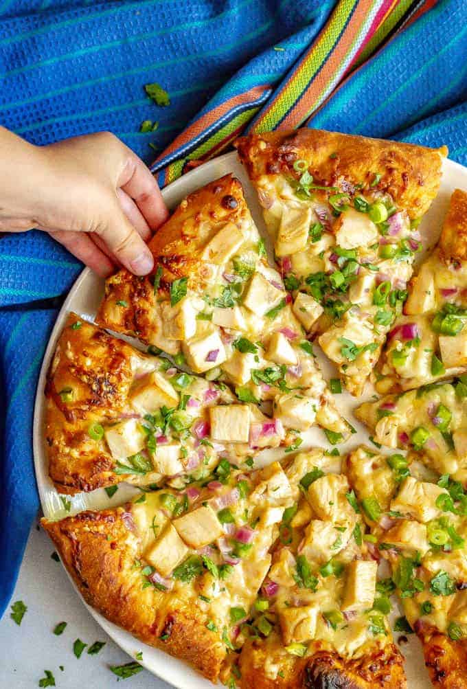 easy bbq chicken pizza