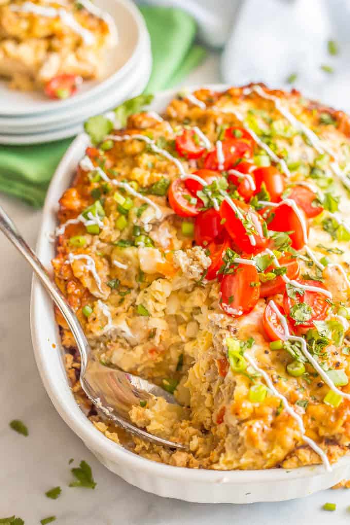 Overnight Crockpot Breakfast Casserole - Sippy Cup Mom