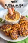 Spicy chicken patties are a really simple, easy recipe and can be used for wraps, salads, sliders, with a sauce or alongside some eggs with breakfast. Paleo, gluten-free and whole 30-approved, these patties will become a new favorite! #whole30recipes #paleorecipes #healthychickenrecipes #simplechickenrecipes #spicychicken #chickenpatties