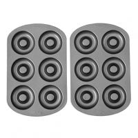Wilton Non-stick 6-Cavity Donut Baking Pans, Multipack of 2