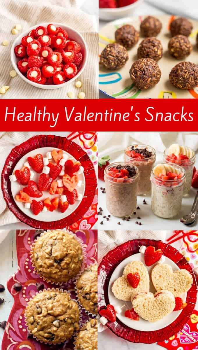 Check out these healthy Valentine’s Day snacks for kids of all ages that are easy to make but fun and festive! These 33 ideas will take you from breakfast all the way through to dessert! #ValentinesDay #healthysnacks #kidssnacks