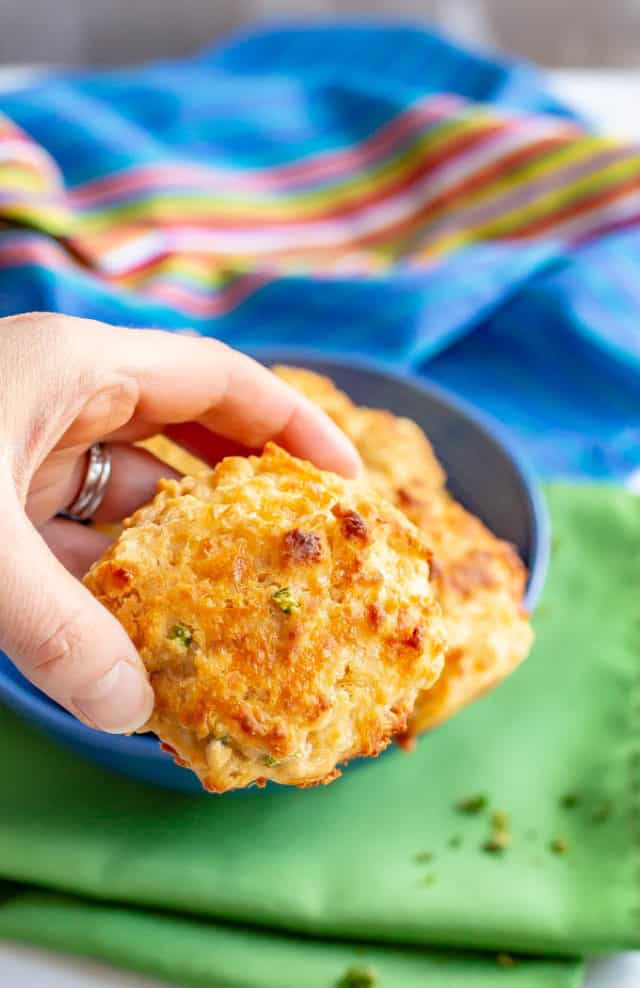 Jalapeño Cheddar Drop Biscuits Family Food on the Table