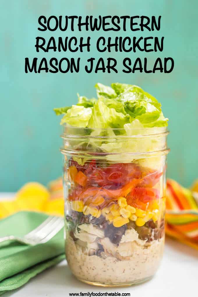 Southwestern Quinoa Mason Jar Salads - Making Thyme for Health