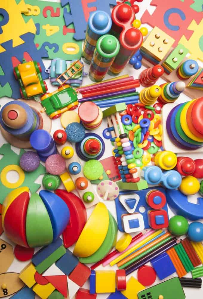Tons and tons of colorful toys and games for children