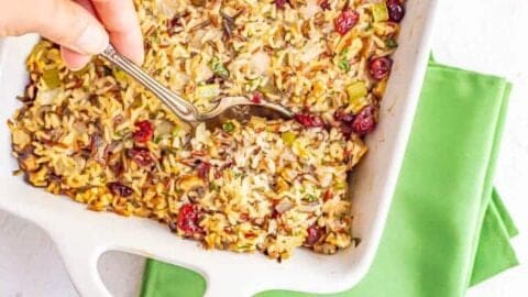 Wild rice dressing