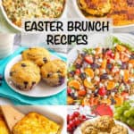A collage of breakfast and brunch recipes with a text box on top