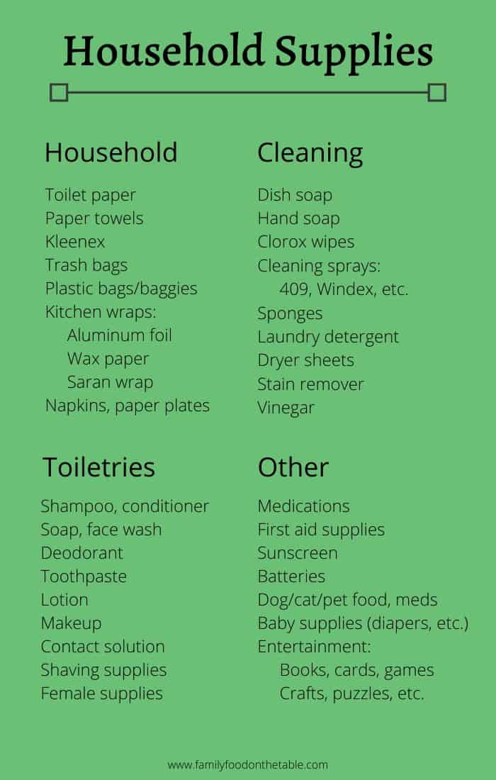 Common Household Items