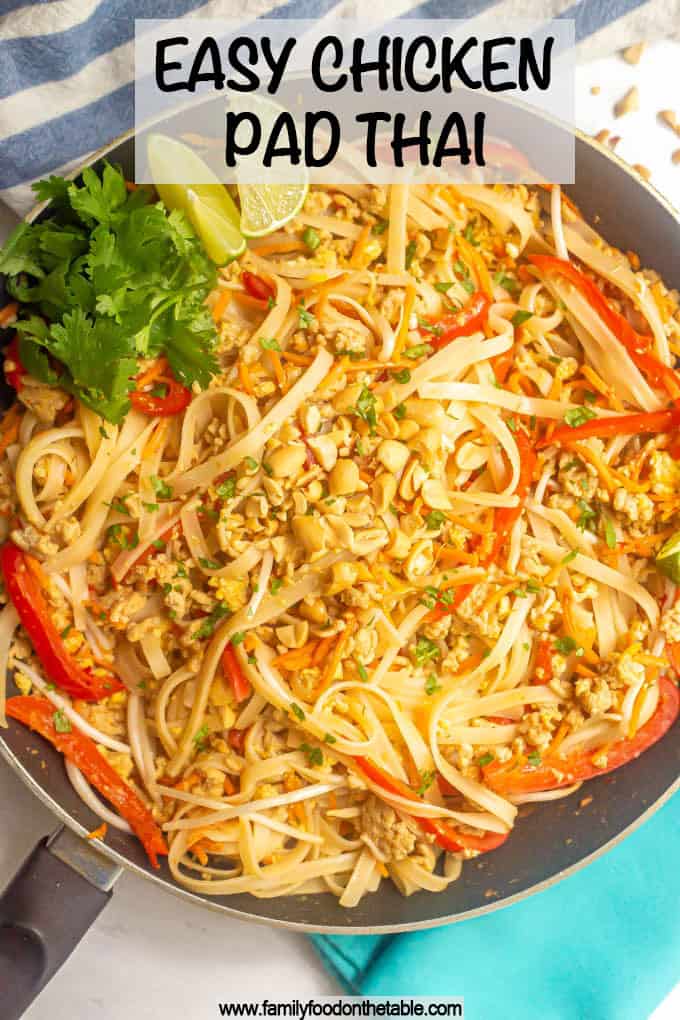 Easy Chicken Pad Thai Video Family Food On The Table