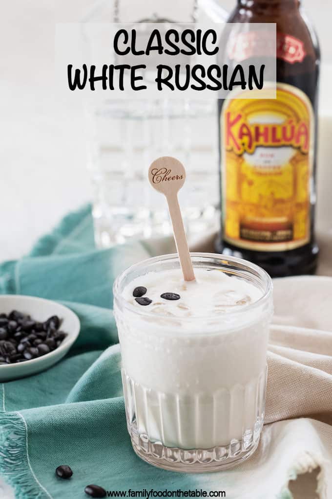 White Russian Drink Family Food On The Table