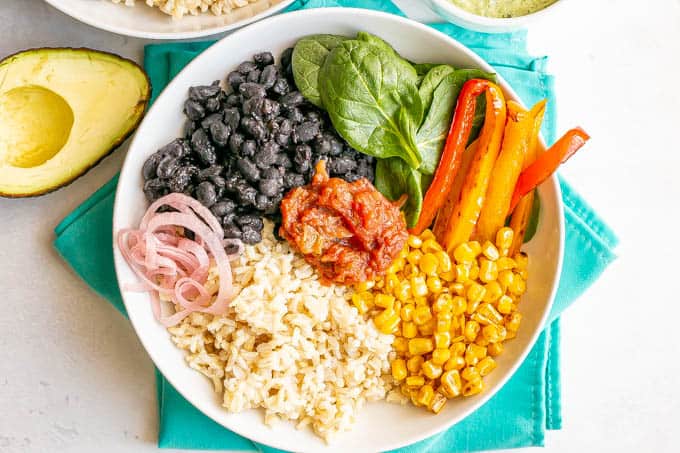Bean and rice bowls - Family Food on the Table
