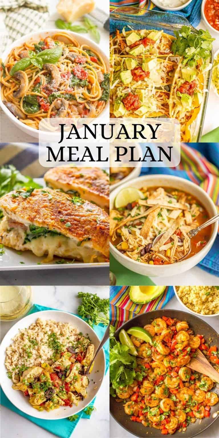 January Meal Plan Family Food on the Table