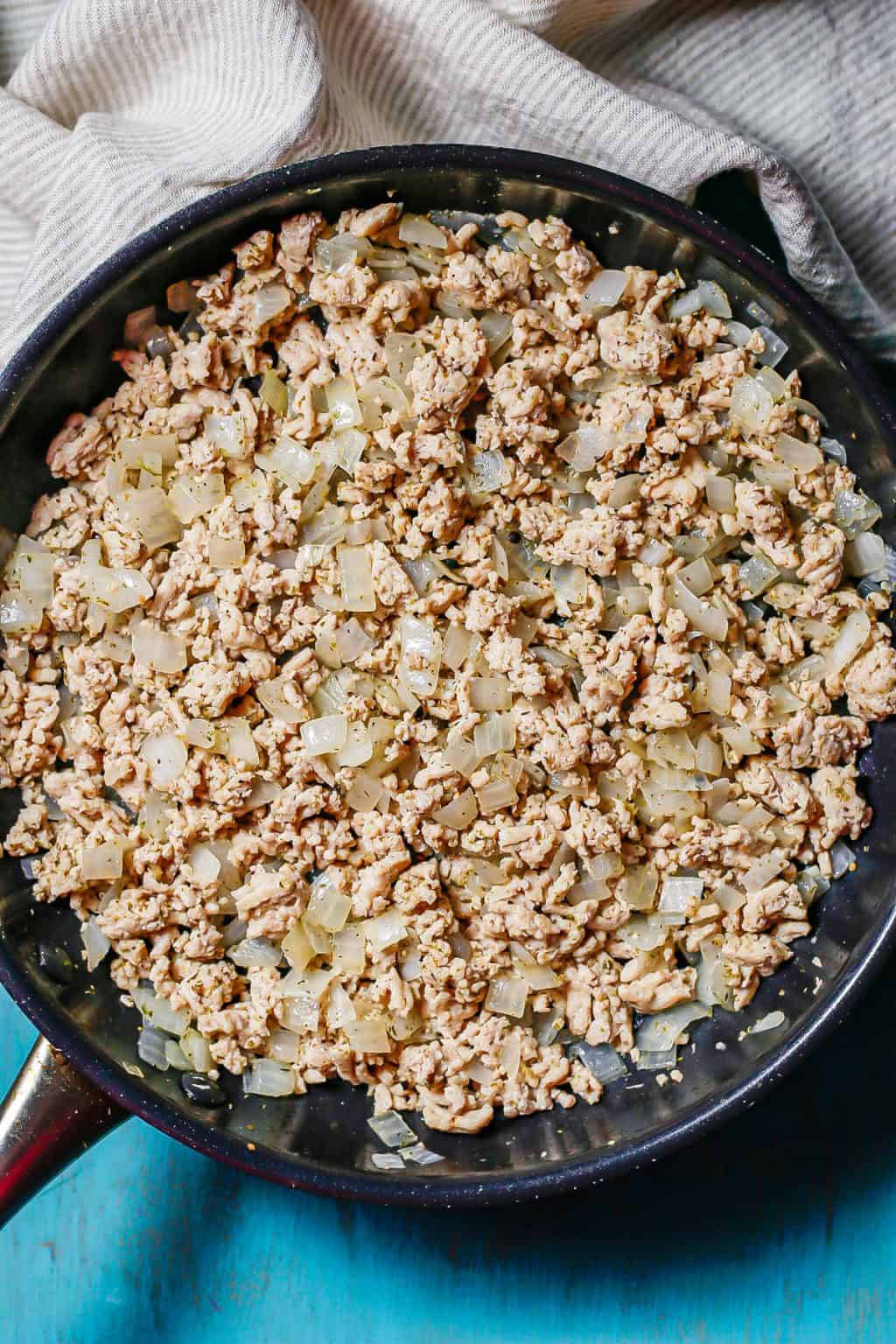 Cheesy Ground Chicken Skillet Family Food on the Table