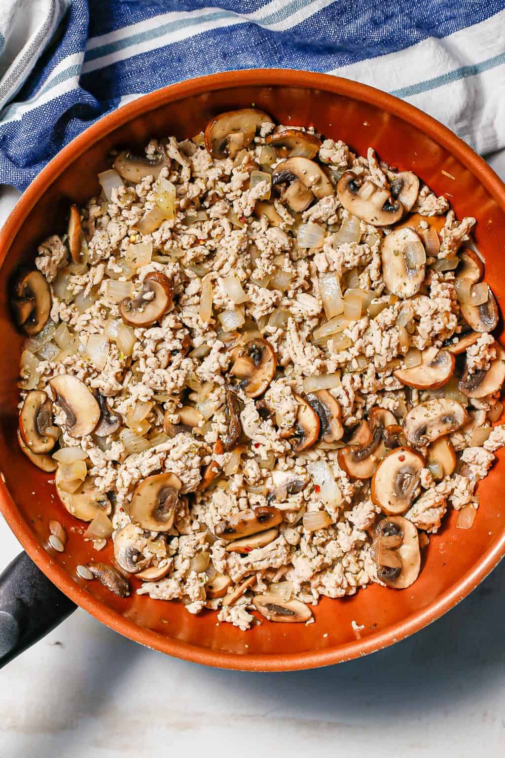 Ground Chicken and Mushroom Skillet Family Food on the Table