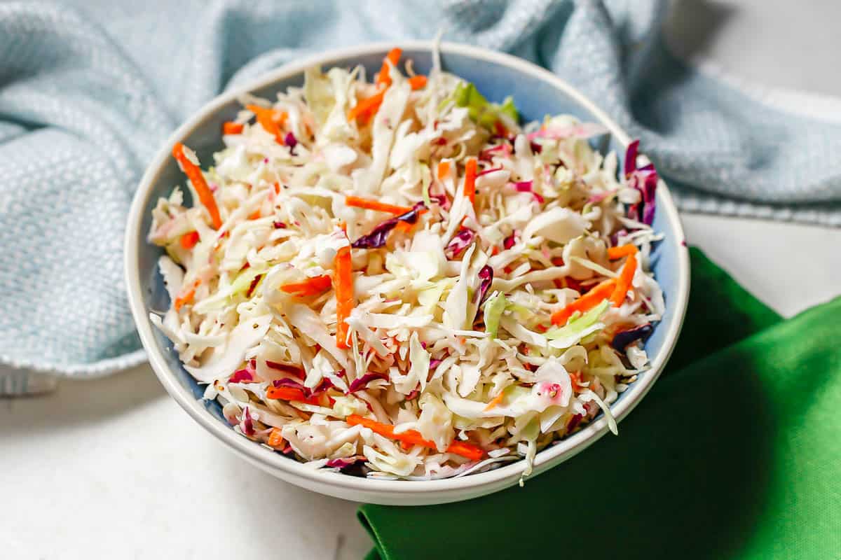 Peruvian Inspired Coleslaw (No Mayo Dressing) - Sense & Edibility