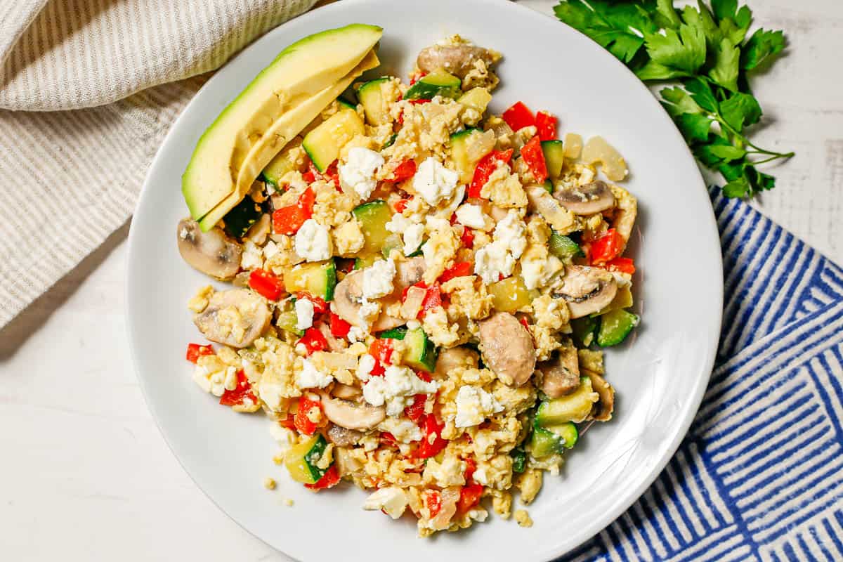 Healthy Veggie Egg Scramble - Family Food on the Table