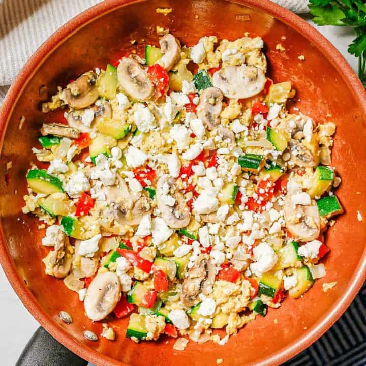 Healthy Veggie Egg Scramble - 85