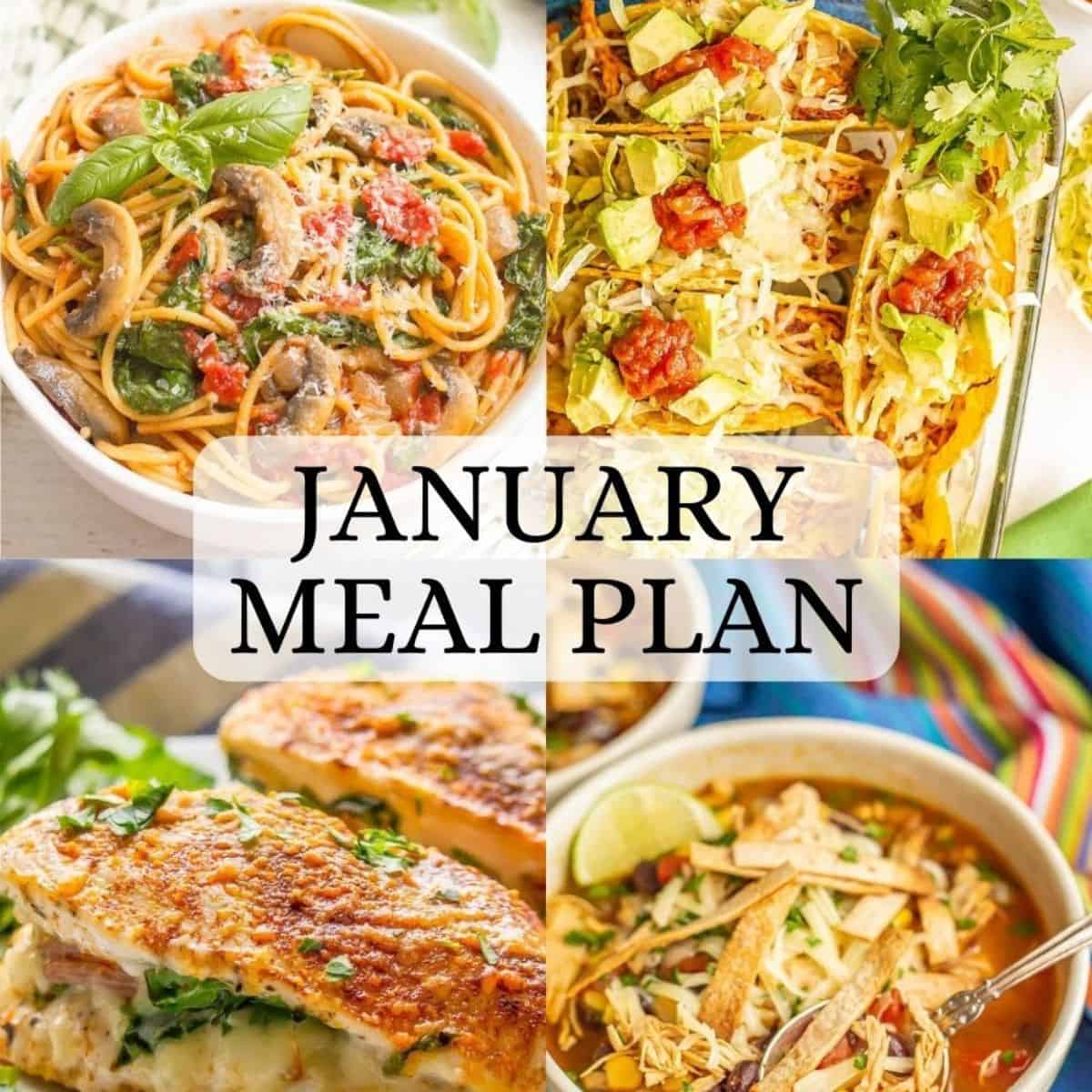 January Meal Plan - Family Food on the Table