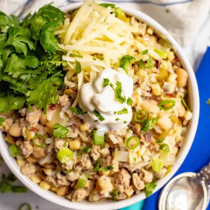 Chilli With Wild Rice Healthy White Turkey Chili - Family Food on the Table