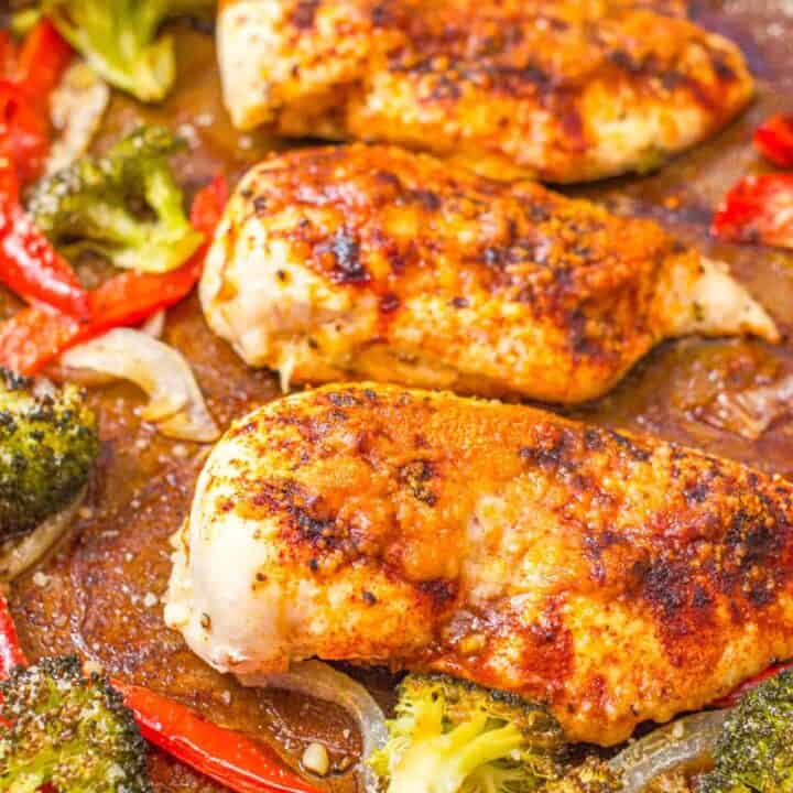Sheet Pan Chicken and Broccoli with Bell Peppers - 16