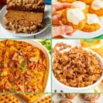 Photos of 10 different healthy pumpkin recipes arranged in a grid with a green border.
