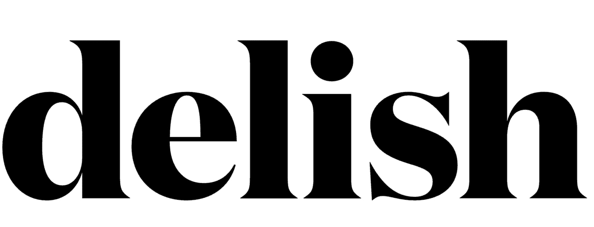 Delish logo.