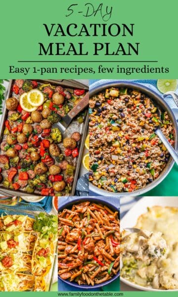 Vacation Meal Plan - Family Food on the Table
